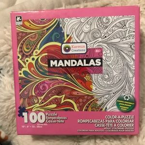 Karmin Creations Mandalas Puzzle 100 Color A Puzzle